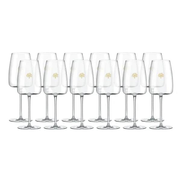 Traunsecco Sekt Schaumwein Weingläser handgemacht in Top Qualität 12er Paket