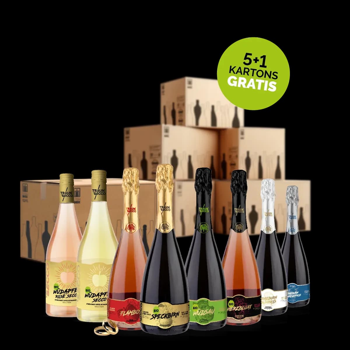 Traunsee Sekt Schaumwein aus Österreich für Hochzeiten Special Paket